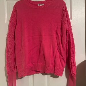 Reitmans Vibrant Pink Crew Neck Sweater